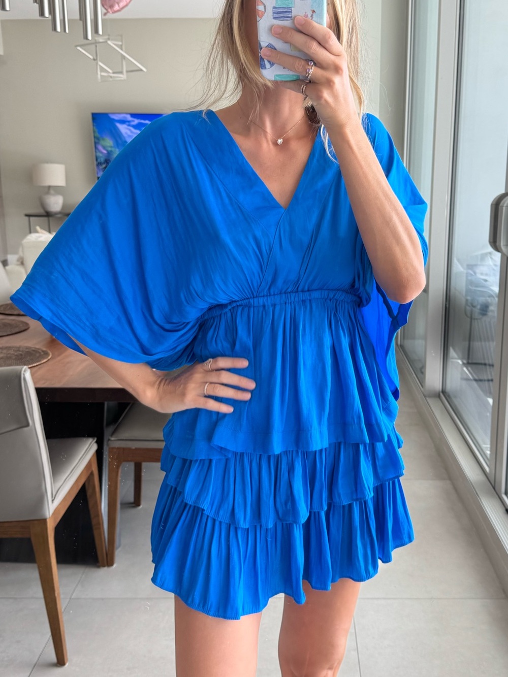 Mustard Seed Bright Blue Scoop Neck set